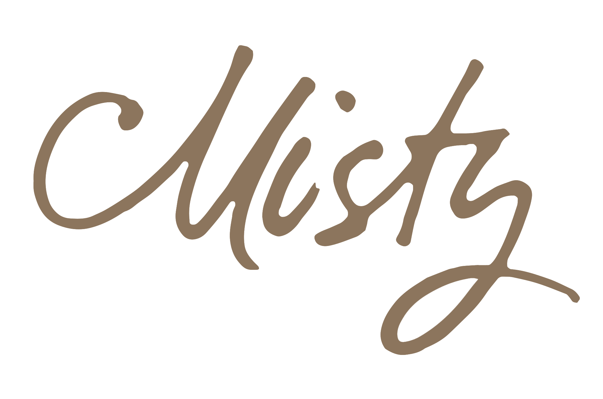 Misty’s handwritten signature