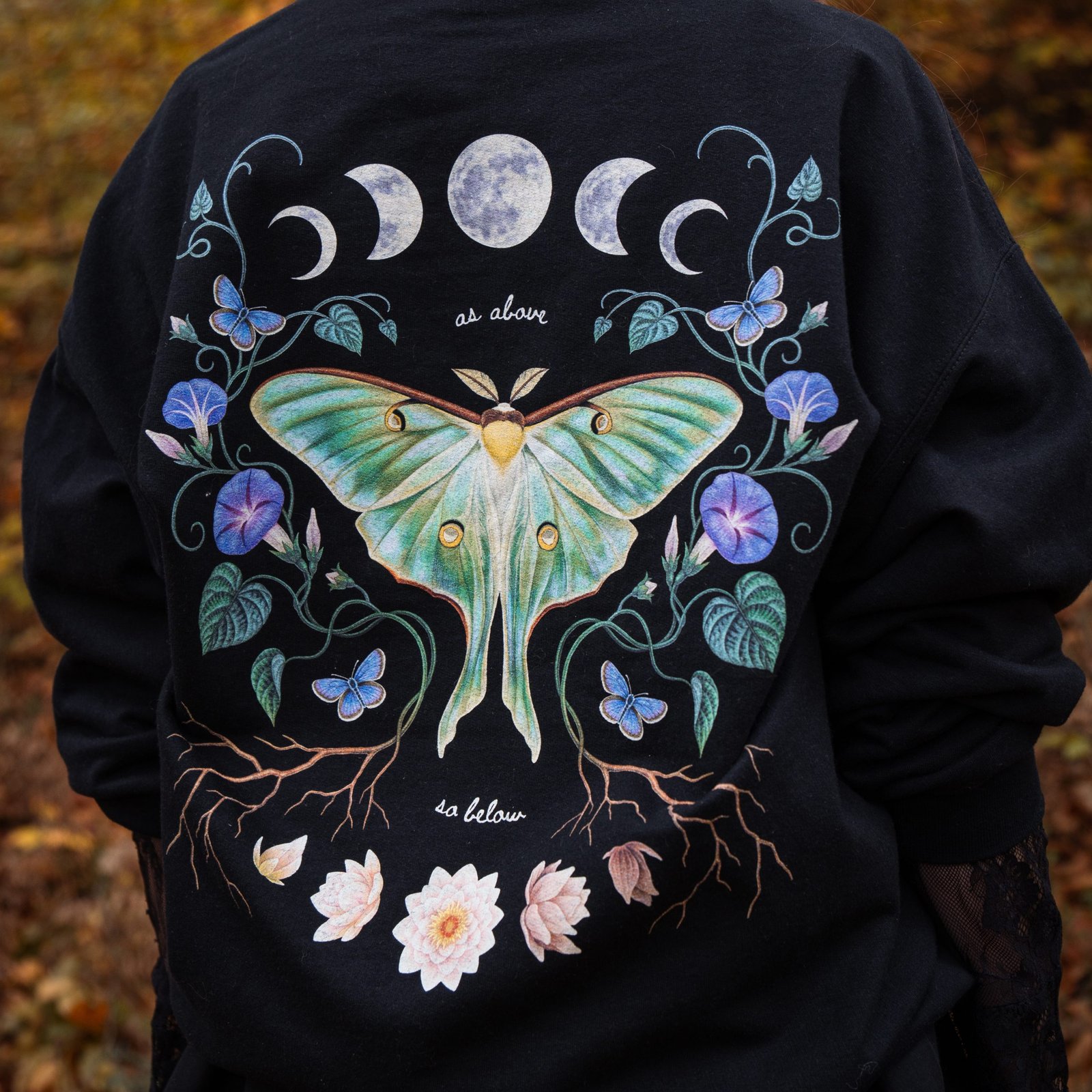 Luna Moth Hoodie - Image 8