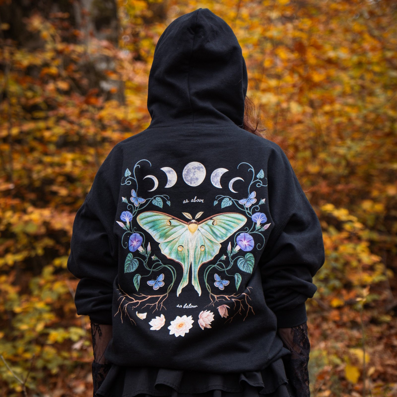 Luna Moth Hoodie - Image 6